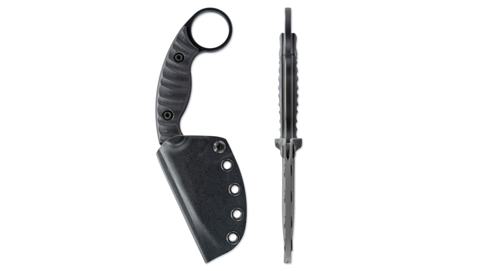 Toor Knives SOF Karsumba S Fixed Blade Knife, 2.5in, CPM M4 Blade, Drop Point Blade, G10, Black, Socom Black, Black, Karsumba S- Socom Black
