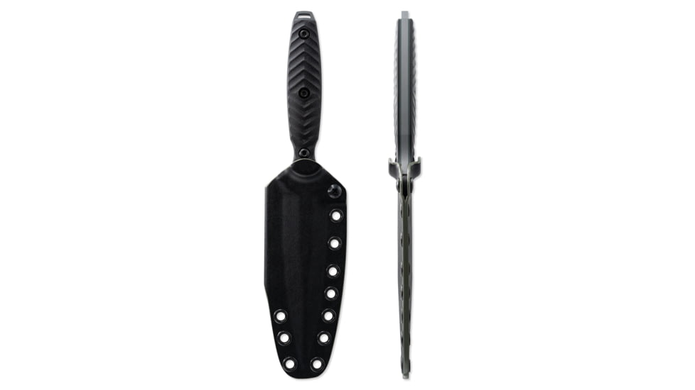 Toor Knives Specter Fixed Blade Knife, 4.75in, CPM M4 Steel, G10 Handle, Phantom Grey, Black Hydro Static, Specter - Phantom Grey