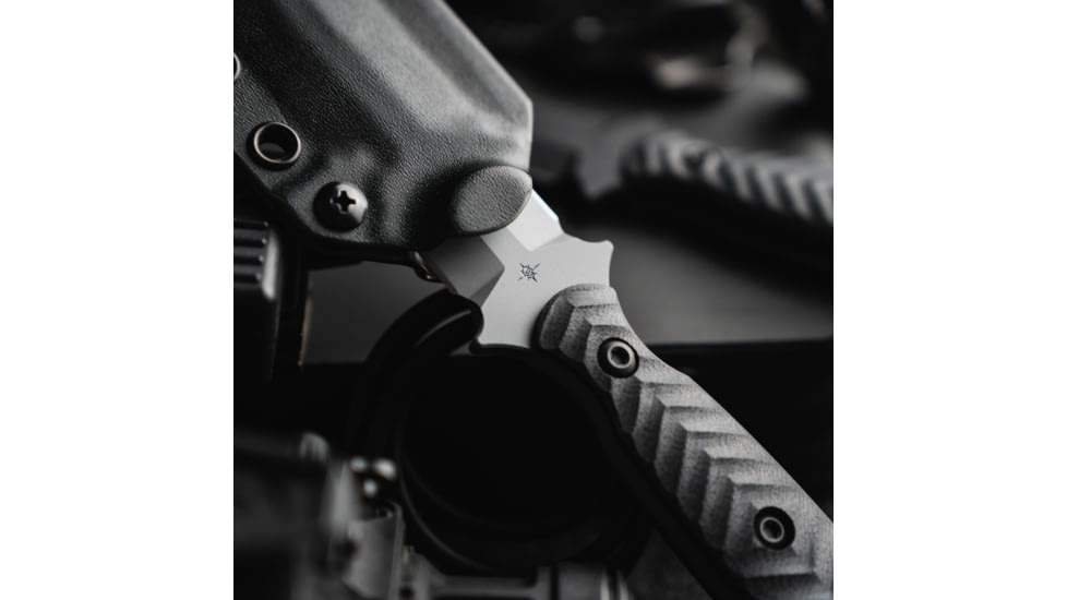 Toor Knives Specter Fixed Blade Knife, 4.75in, CPM M4 Steel, G10 Handle, Phantom Grey, Black Hydro Static, Specter - Phantom Grey