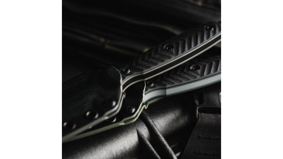 Toor Knives Specter Fixed Blade Knife, 4.75in, CPM M4 Steel, G10 Handle, SoCom Black, Black Hydro Static, Specter - SoCom Black