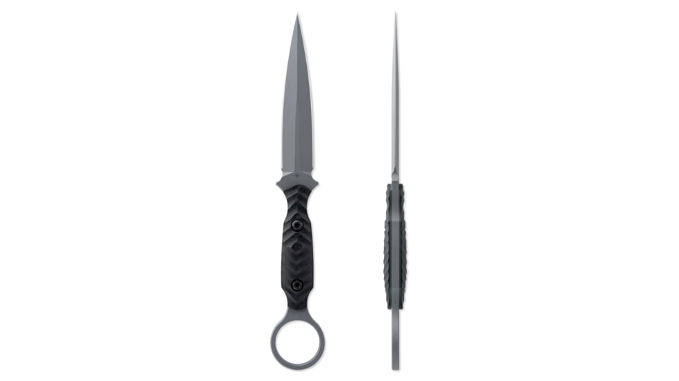 Toor Knives Specter R Fixed Blade Knife, 4.25in, CPM M4 Steel, G10 Handle, Phantom Grey, Black Hydro Static, Specter R - Phantom Grey