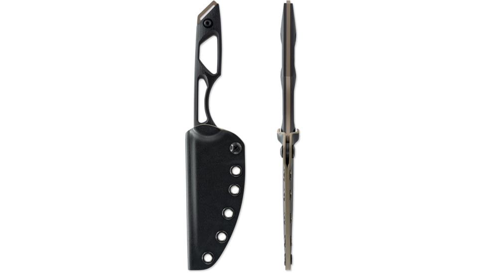 Toor Knives Willow Fixed Blade Knife, 3.75in, CPM 3V Steel, Black, G10, Canyon Drab, Willow - Canyon Drab