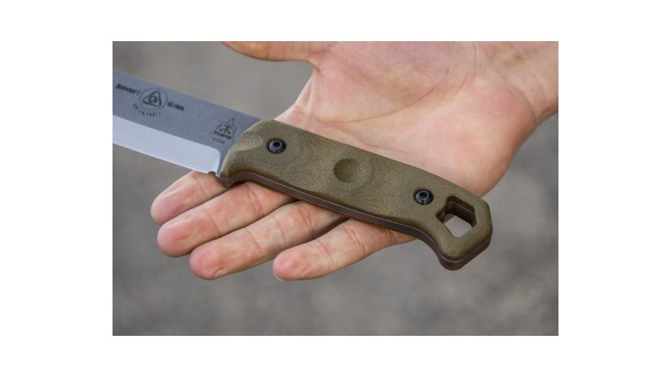 Tops Knives Brakimo Fixed Blade Knife, Brown, 5.25in, BRAK-02