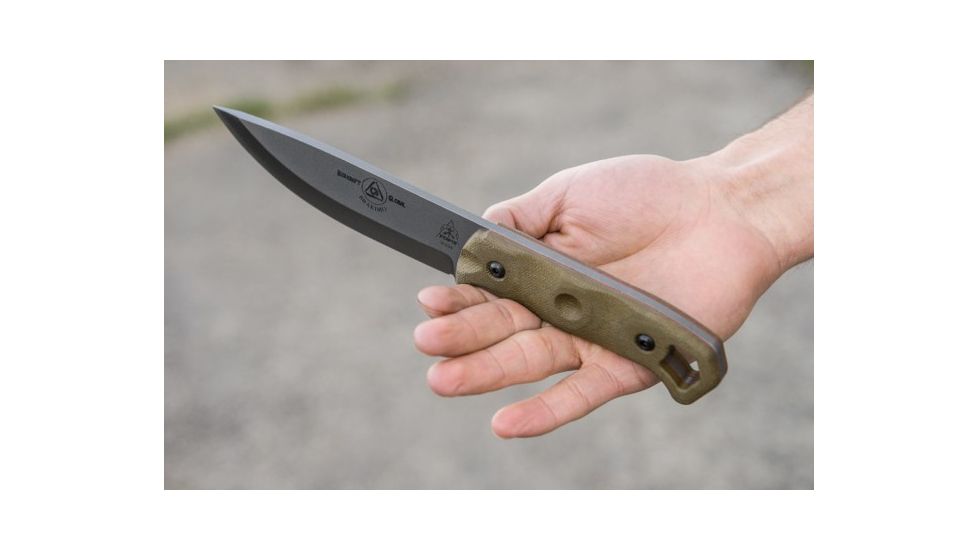 Tops Knives Brakimo Fixed Blade Knife, Brown, 5.25in, BRAK-02