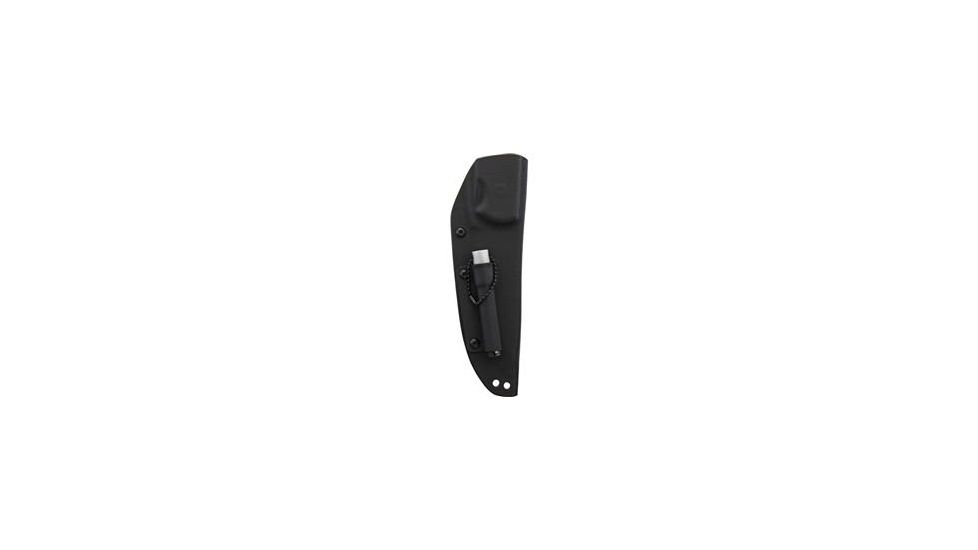 Tops Knives Brothers Of Bushcraft 154cm Fixed Blade Knife, w/Linen Micarta Handle, Tumble Finish, Black, 4.75in, BROS-TBF-02