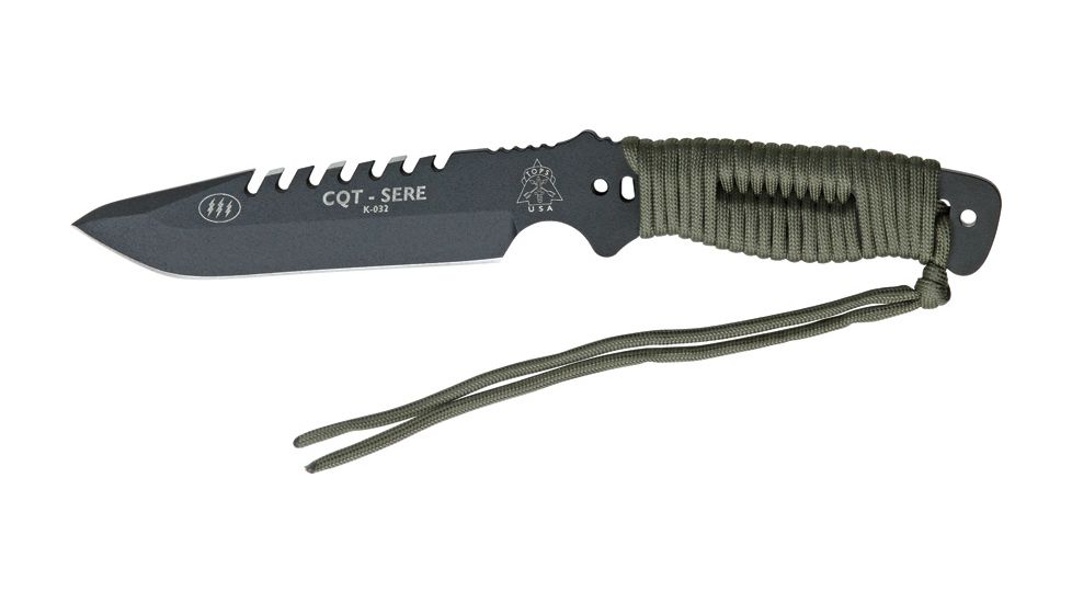 Tops Knives CQT Close Quarters Tactical Paracord Handle TPCQTSERE01