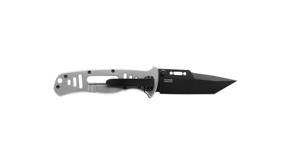 TOPS Knives CQT Thunder Hawke Folding Knive, 3.857in, Tanto, Black Teflon Finish, Black G10 Handle, CQT-THK-01
