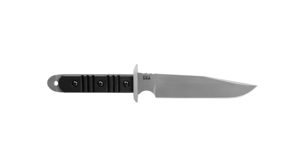 Tops Knives Desert Nomad Fixed Blade Knife, w/G10 handle, Black, 6.5in, DMAD-01