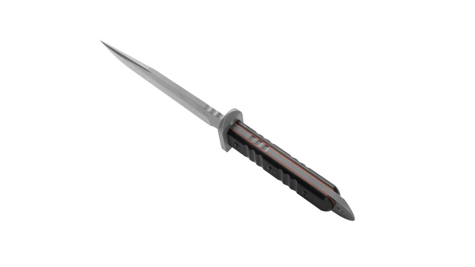 Tops Knives Desert Nomad Fixed Blade Knife, w/G10 handle, Black, 6.5in, DMAD-01