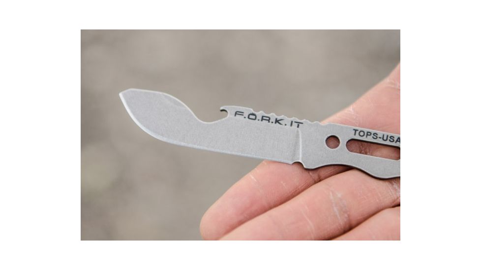 Tops Knives F.O.R.K. IT Multi Tool, Silver, 2.63in, FORK-01