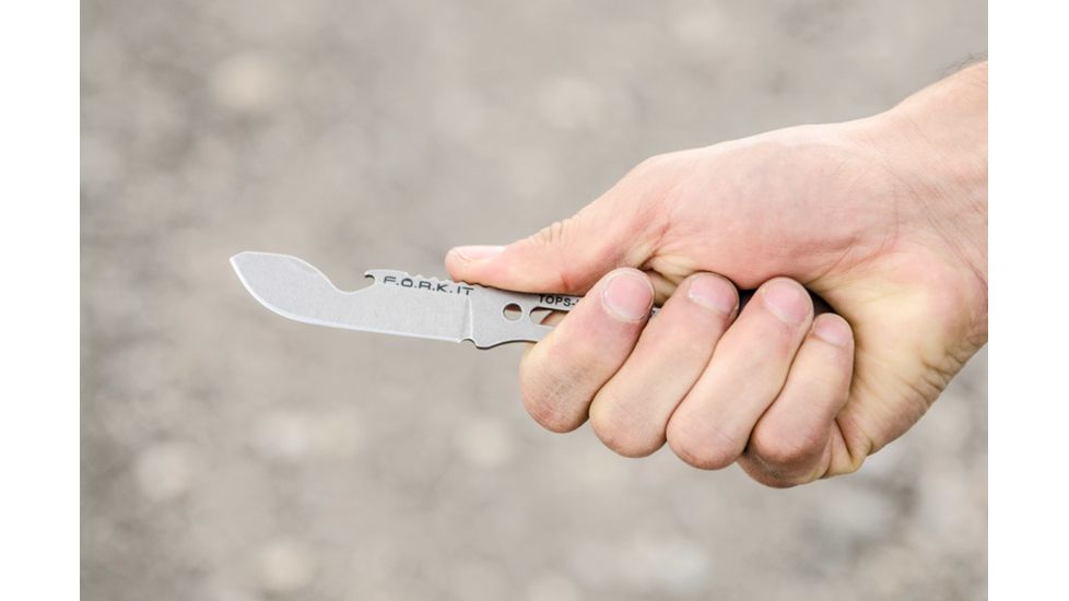 Tops Knives F.O.R.K. IT Multi Tool, Silver, 2.63in, FORK-01