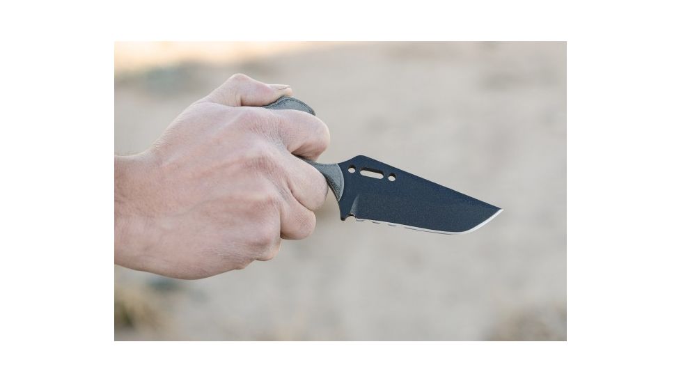 Tops Knives Grim Ripper Fixed Blade Knife, Gray, 3.75in, GRPR-01