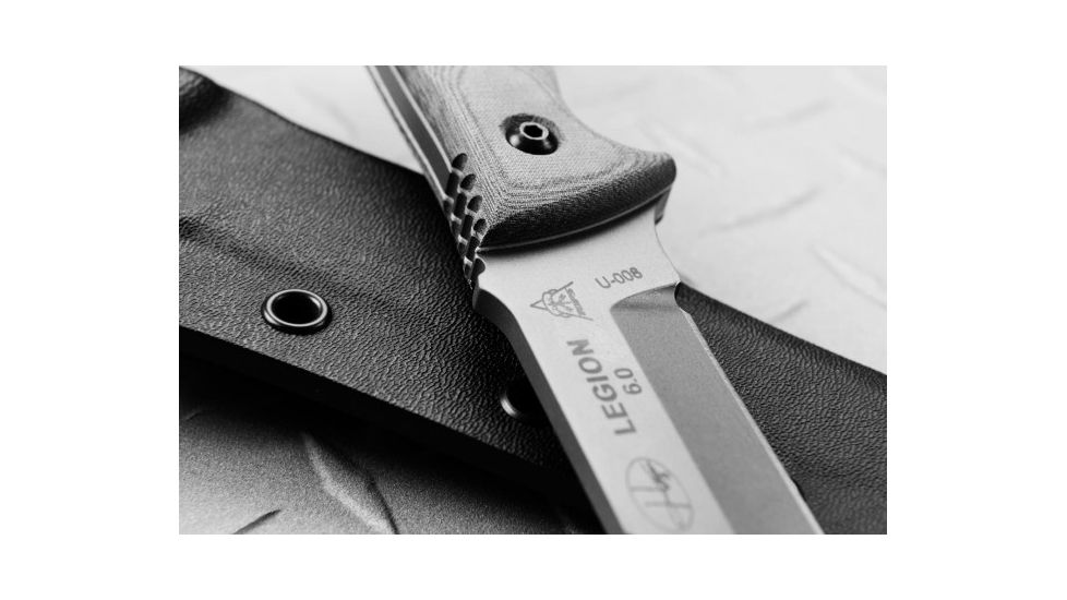 Tops Knives Hazen Legion 6.0 Fixed Blade Knife, Gray, 6.7in, HAZEN-LG