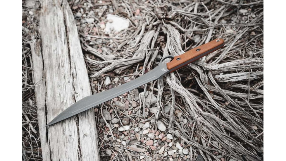 TOPS Knives Lilith 14 in Fixed Blade Knife, Steel, Tan Canvas Micarta, Black Kydex, LTH-01
