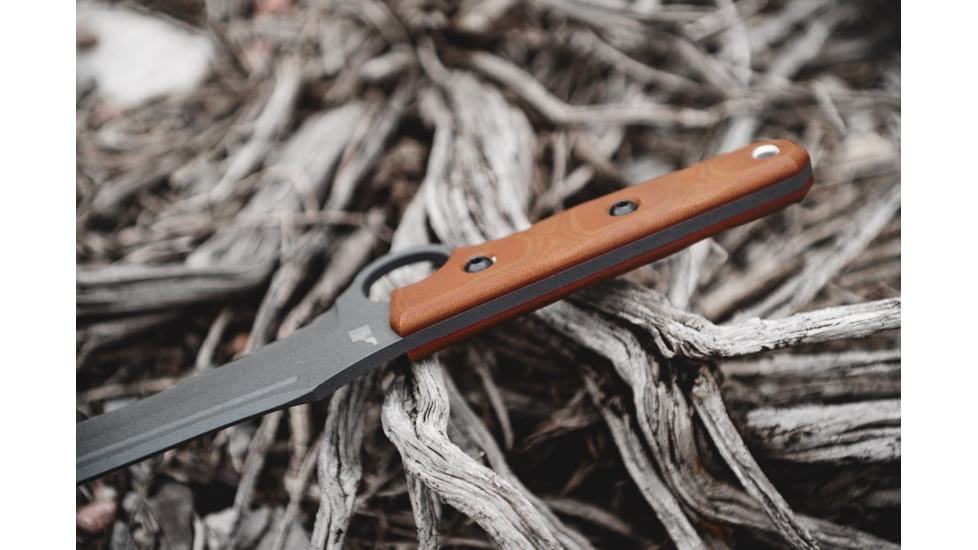 TOPS Knives Lilith 14 in Fixed Blade Knife, Steel, Tan Canvas Micarta, Black Kydex, LTH-01