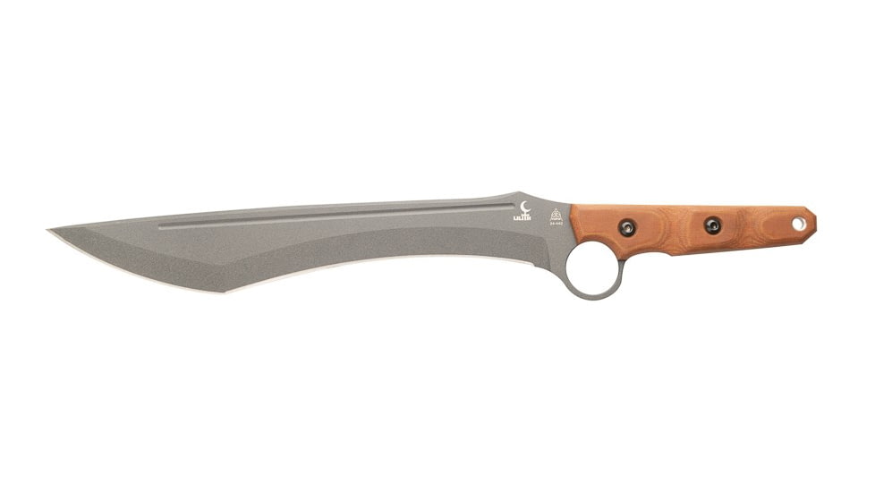 TOPS Knives Lilith 14 in Fixed Blade Knife, Steel, Tan Canvas Micarta, Black Kydex, LTH-01