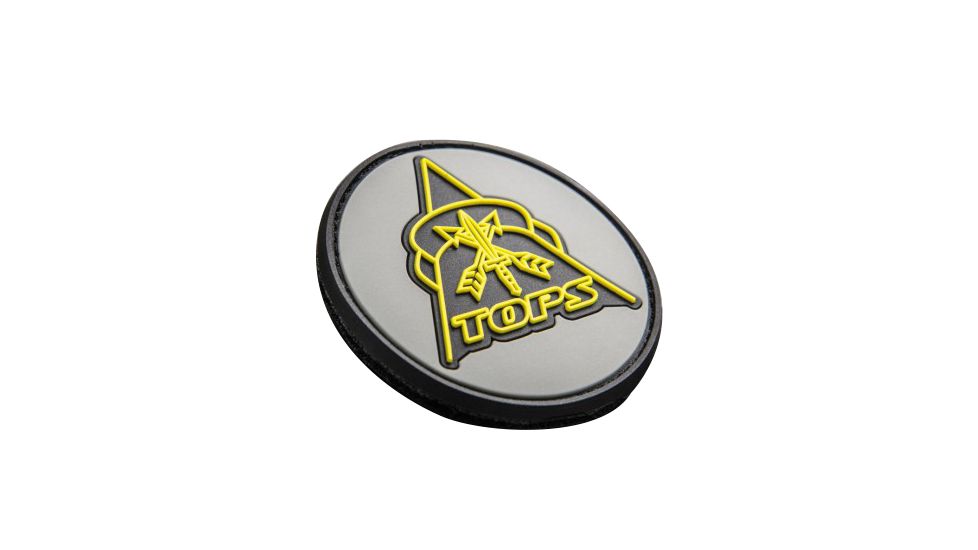 Tops Knives Logo Patch, Gray, PATCH-01