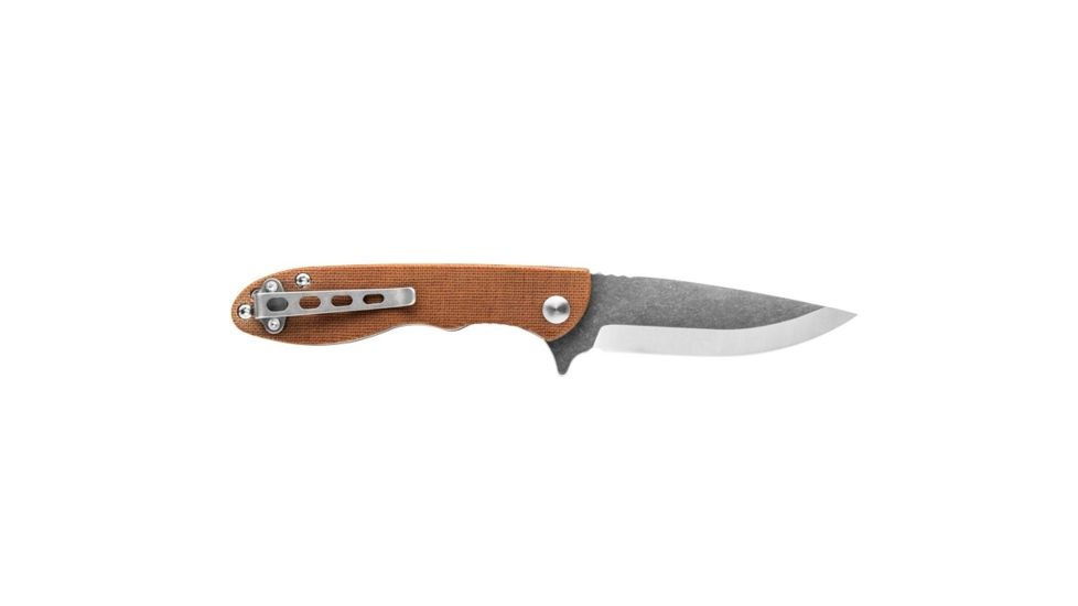 Tops Knives Mini Scandi Folder Knife 4.0, Tan MSF-4.0