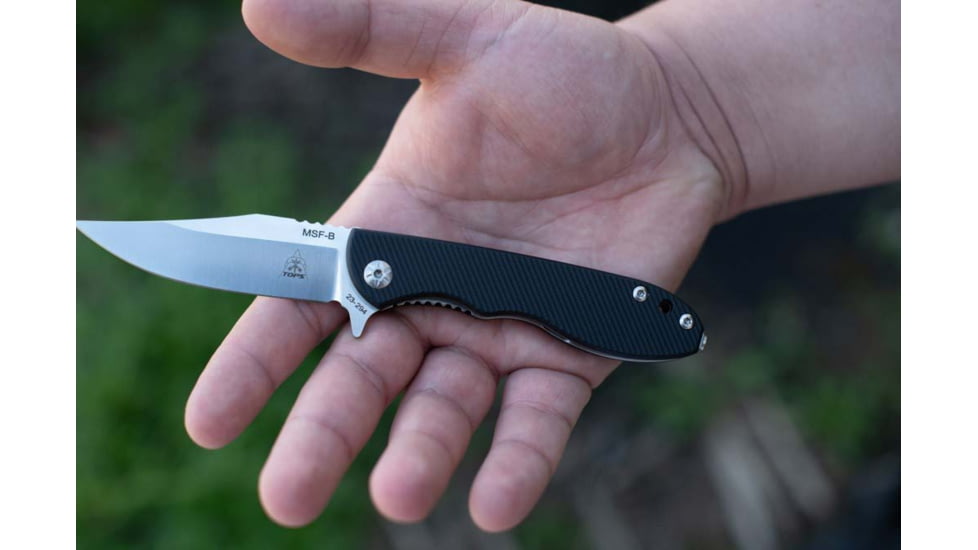 TOPS Knives MSF Linerlock Black Elmax