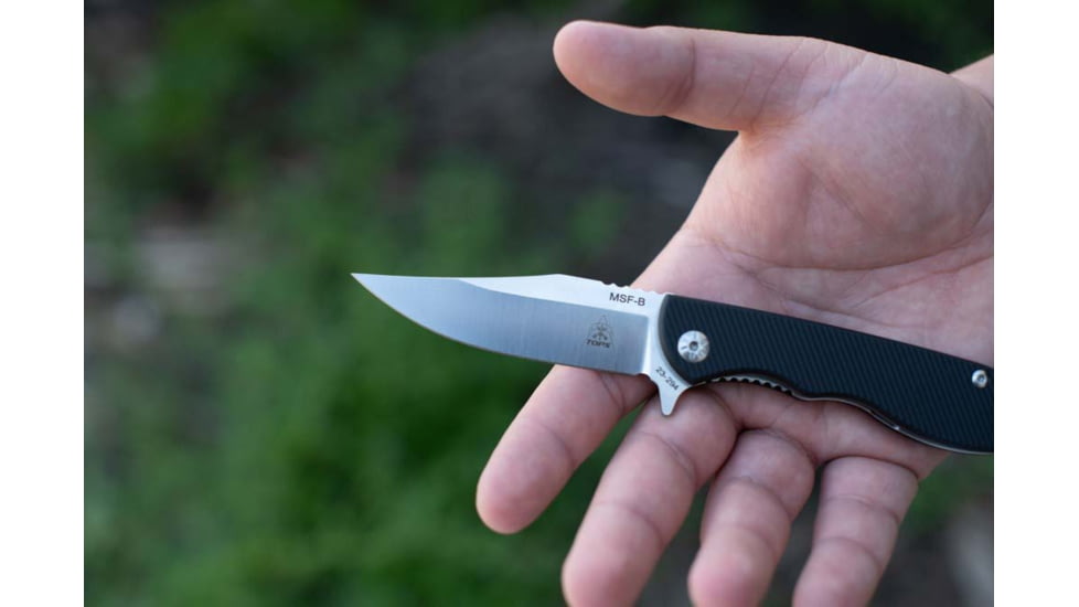 TOPS Knives MSF Linerlock Black Elmax