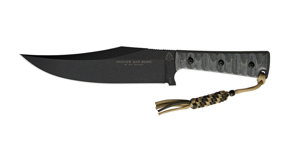 Tops Knives Prather War Bowie Fixed Blade Knife TPPWB01