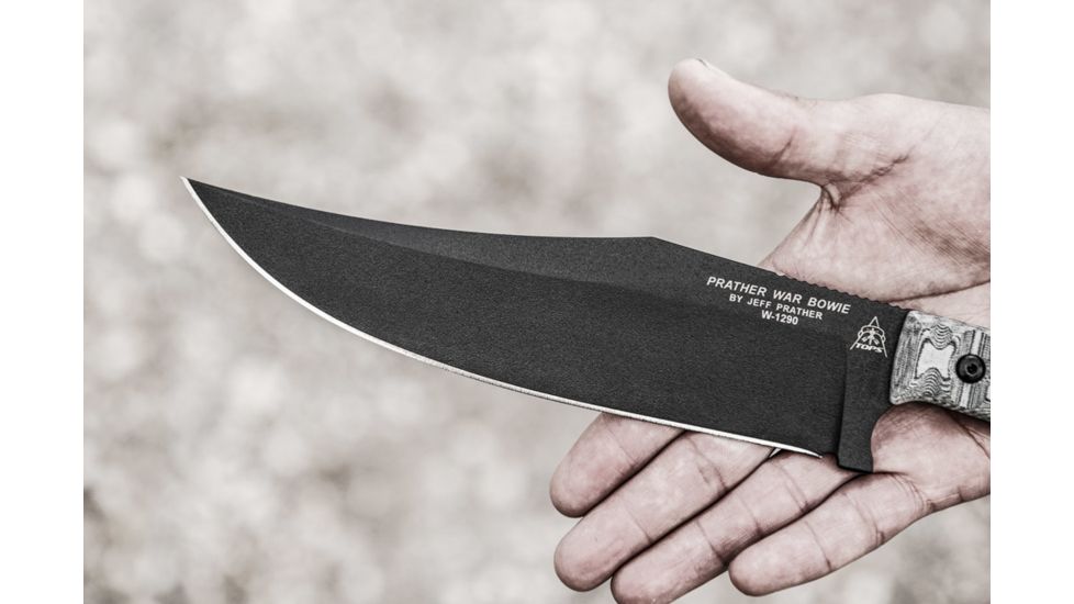Tops Knives Prather War Bowie Fixed Blade Knife TPPWB01
