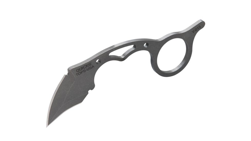 TOPS Knives Quickie Fixed Blade Knife, 1.63in, 1095 RC 56-58 Steel, Karambit QCK-01