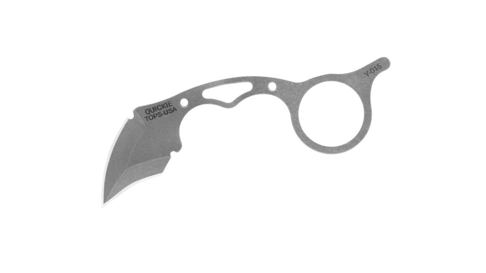 TOPS Knives Quickie Fixed Blade Knife, 1.63in, 1095 RC 56-58 Steel, Karambit, QCK-01