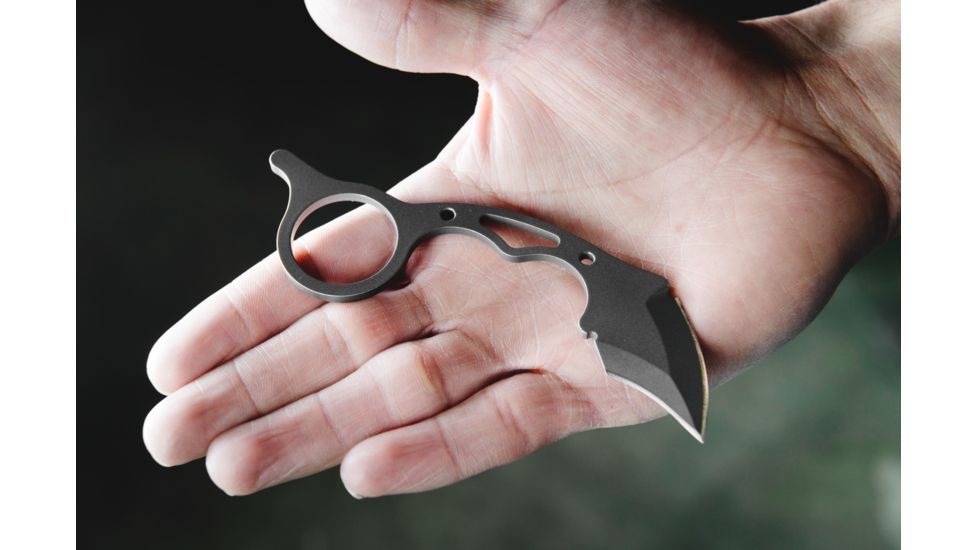 TOPS Knives Quickie Fixed Blade Knife, 1.63in, 1095 RC 56-58 Steel, Karambit, QCK-01