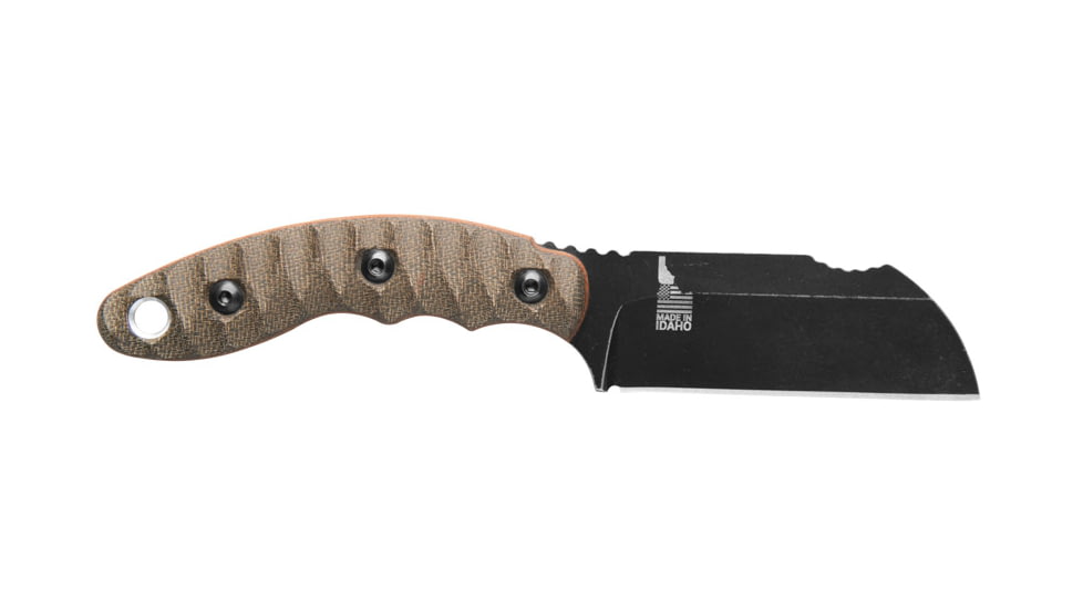 TOPS Knives Sheep Creek Knife, 3.75in, 154CM, Fixed Blade, Green w/ Tan liner, SPCK-01