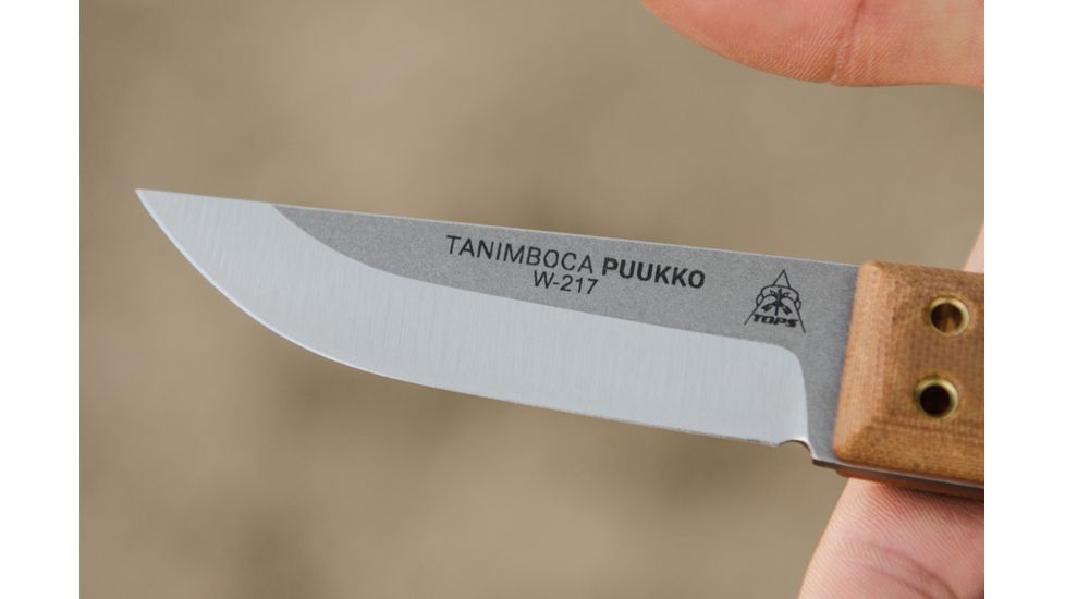 Tops Knives Tanimboca Puukko, Brown, TPUK-01