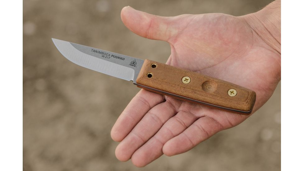 Tops Knives Tanimboca Puukko, Brown, TPUK-01