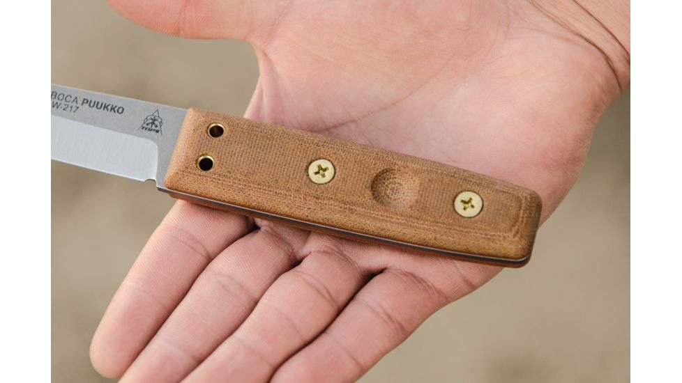 Tops Knives Tanimboca Puukko, Brown, TPUK-01
