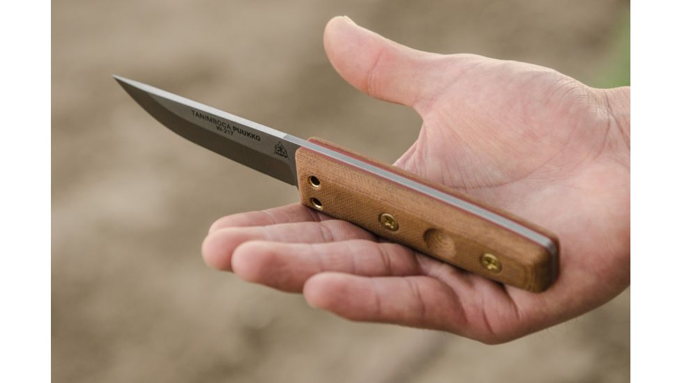 Tops Knives Tanimboca Puukko, Brown, TPUK-01