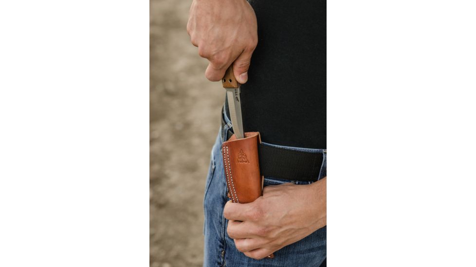 Tops Knives Tanimboca Puukko, Brown, TPUK-01