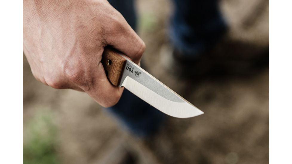 Tops Knives Tanimboca Puukko, Brown, TPUK-01