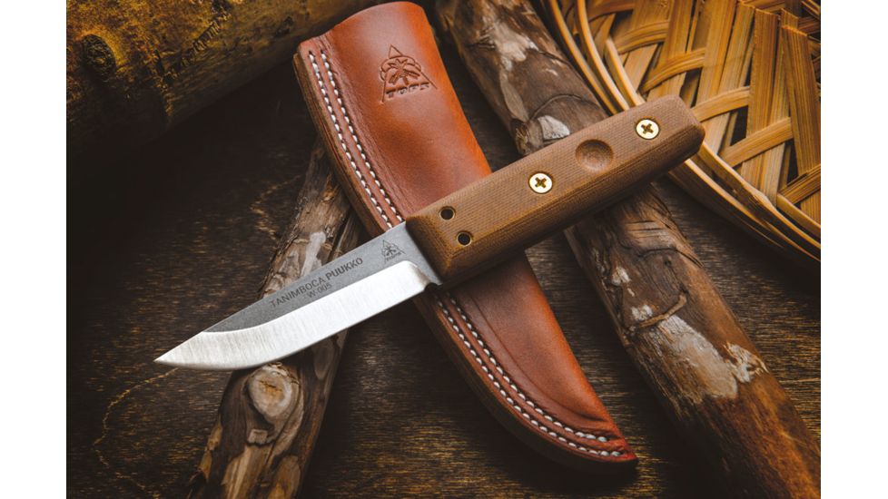 Tops Knives Tanimboca Puukko, Brown, TPUK-01