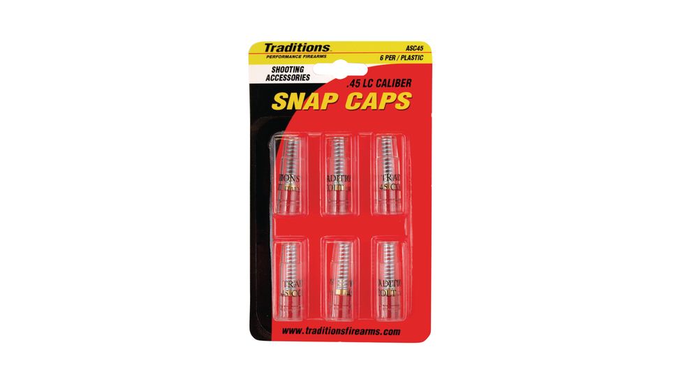 Traditions Snap Caps Pistol .45 Long Colt 6 Per Package