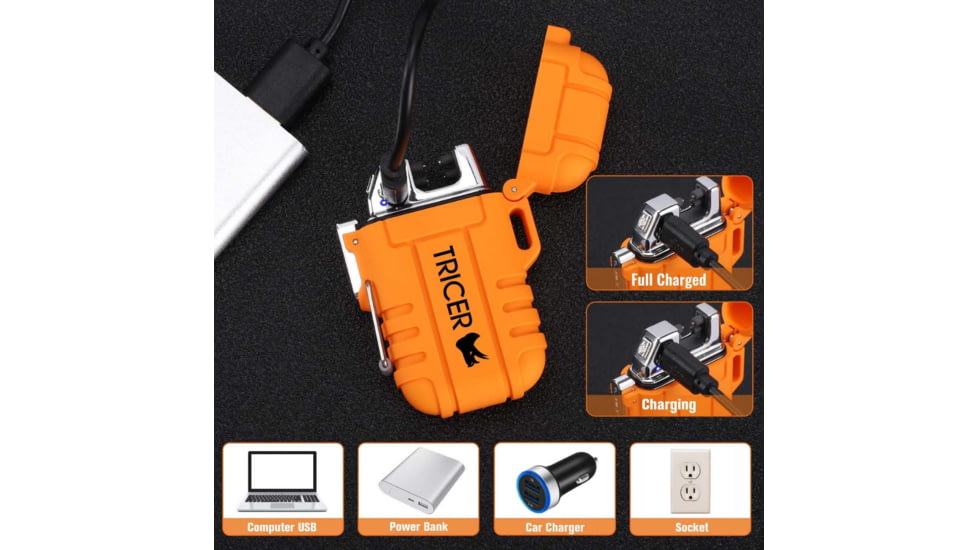 Tricer Arc Lighter, Orange, AL- LTR - 1