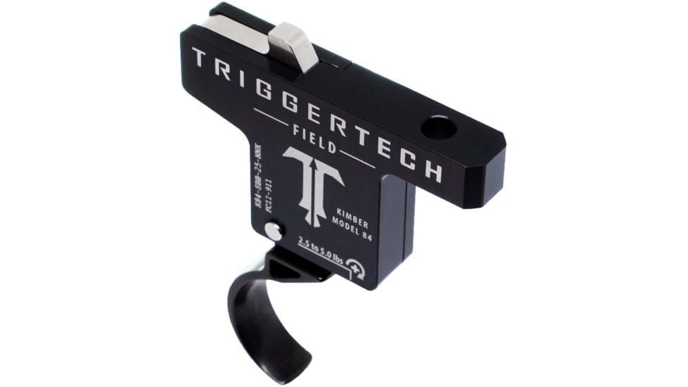 Triggertech Field Kimber Model 84 Rifle Trigger, Single-Stage, Curved, 2.5-5lb, Black PVD, K84-SBB-25-NNK