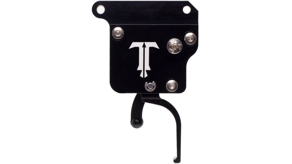 Triggertech Primary Bottom Safety Trigger, Remington 700, 1.5-4 lb Pull, Ambidextrous, Flat, Anodized, Black, R70-SBB-14-BNF