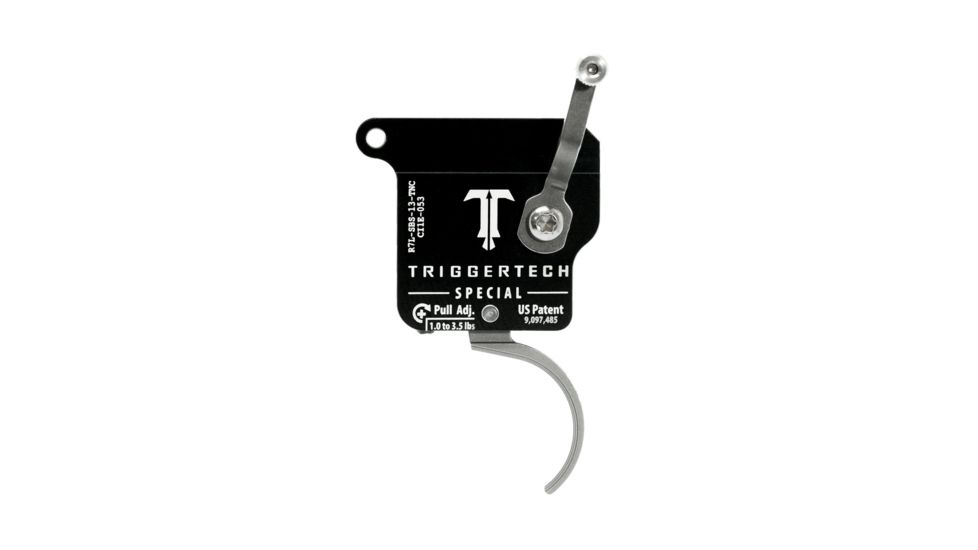 Triggertech Rem 700 Left Special Curved Clean Trigger, Stainless R7L-SBS-13-TNC