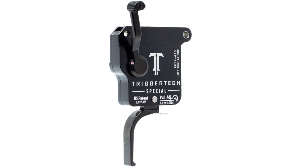 Triggertech Remington Model 7 Special Flat Trigger, BLACK, REMINGTON MODEL 7, RM7-SBB-13-TBF