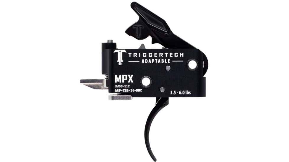 Triggertech SIG MPX Adaptable Trigger, Curved, 3.5-6 lbs., Black, ARP-TBB-36-NNC