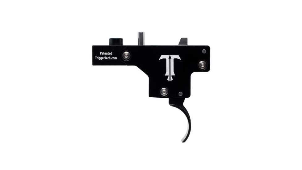 Triggertech Weatherby Mark V Special Curved Trigger, 1 - 3.5 lb, Black, WM5-SBB-13-NBW
