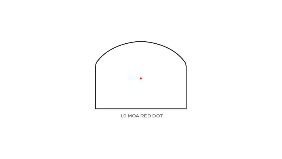 Trijicon RMR Type 2 Reflex Sight, 1 MOA Red Dot, RM33 Mount, Black, RM09-C-700746