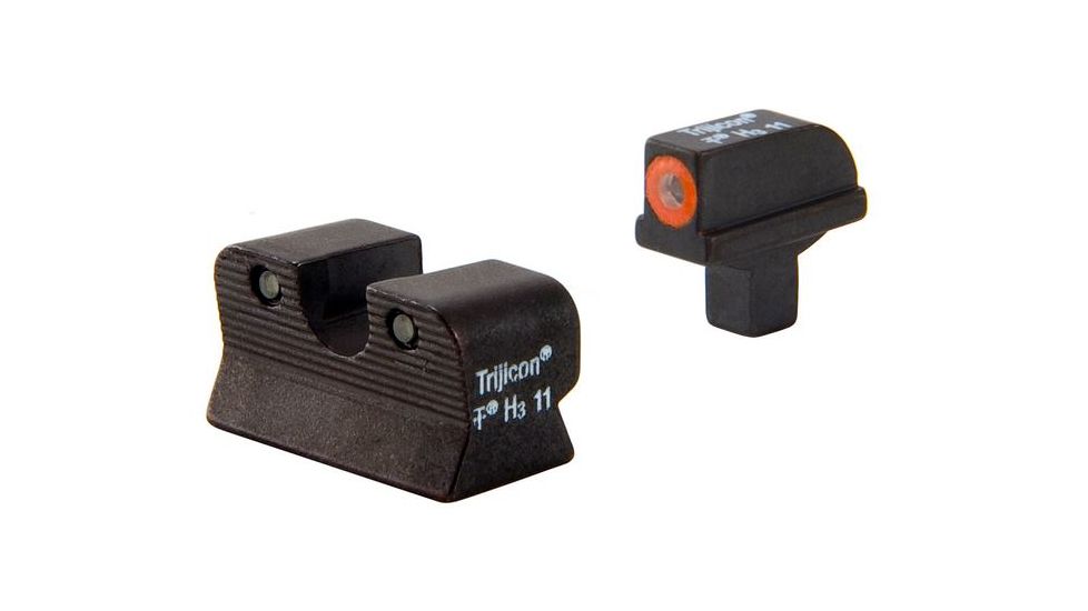 Trijicon 1911 Colt Cut HD Night Sight Set - Orange Front Outline CA101O