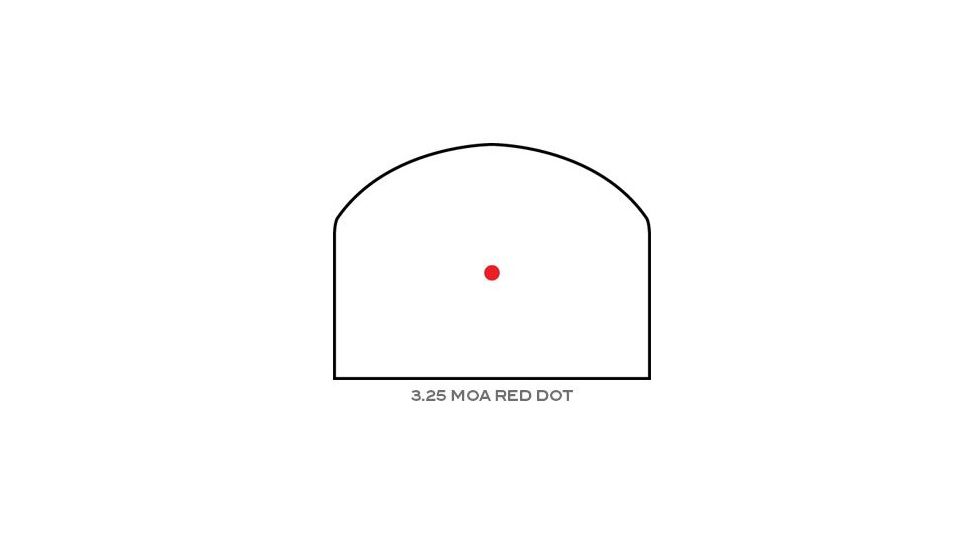 Trijicon RM01 RMR Type 2 LED Red Dot Sight, 3.25 MOA Red Dot, No Mount, Hard Anodized, Black, RM01-C-700600