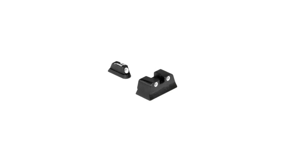 Trijicon Bright &amp; Tough 3 Dot Green Front/Rear Night Sight Set - CZ75 &amp; CZ99 w/Dovetail Front