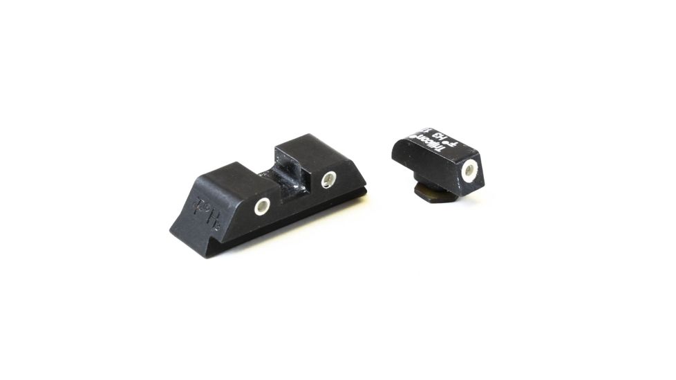 Trijicon Bright &amp; Tough 3 Dot Night Sight Set, Green Front &amp; Rear - For Glock 17/17L/19/22/23/24/26/27/33/34/35/38/39 - GL01